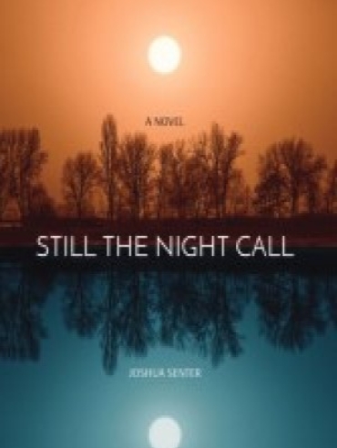Book cover with sunset and reflection.